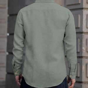 Men’s Solid Linen Cotton Shirt | Casual | Plain | Full Sleeve | Summer-Regular Fit| Men Stylish Shirt