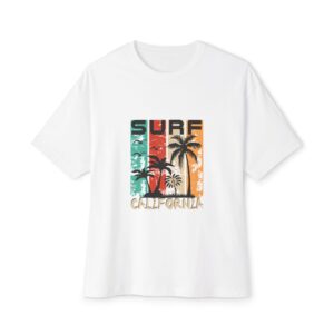 Surf California Palm Tree Tee — Vintage City Skyline Graphic T-Shirt