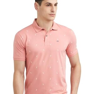 Men’s Cotton Regular Fit Half Sleeve Printed Polo T-Shirt | Stretchable Lycra Comfort | Premium Single Jersey Fabric